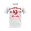 Red Star Belgrade Established Football T-Shirt (White)