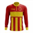 China Concept Football Half Zip Midlayer Top (Red-Yellow)