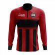 Egypt Concept Football Half Zip Midlayer Top (Red-Black)