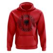 Albania Football Badge Hoodie (Red)