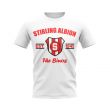 Stirling Albion Established Football T-Shirt (White)