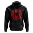 Albania Football Badge Hoodie (Black)