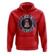 Cayman Islands Football Badge Hoodie (Red)