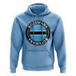 Botswana Football Badge Hoodie (Sky)