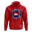 Cambodia Football Badge Hoodie (Red)
