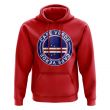 Cape Verde Football Badge Hoodie (Red)