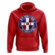 Dominican Republic Football Badge Hoodie (Red)