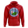 Djibouti Football Badge Hoodie (Red)