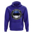 Estonia Football Badge Hoodie (Royal)