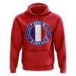 France Football Badge Hoodie (Red)