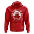 Gibraltar Football Badge Hoodie (Red)