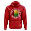 Guinea Bissau Football Badge Hoodie (Red)