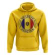 Moldova Football Badge Hoodie (Yellow)