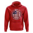 Liberia Football Badge Hoodie (Red)