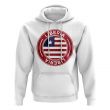 Liberia Football Badge Hoodie (White)