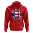 Puerto Rico Football Badge Hoodie (Red)