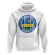 Rwanda Football Badge Hoodie (White)