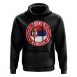 Serbia Football Badge Hoodie (Black)