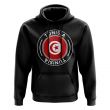 Tunisia Football Badge Hoodie (Black)