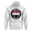 Yemen Football Badge Hoodie (White)