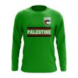 Palestine Core Football Country Long Sleeve T-Shirt (Green)