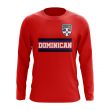 Dominican Republic Core Football Country Long Sleeve T-Shirt (Red)