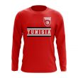 Tunisia Core Football Country Long Sleeve T-Shirt (Red)