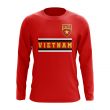 Vietnam Core Football Country Long Sleeve T-Shirt (Red)