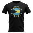 Bahamas Football Badge T-Shirt (Black)