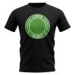 Libya Football Badge T-Shirt (Black)
