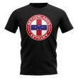 Netherlands Antilles Football Badge T-Shirt (Black)