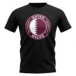 Qatar Football Badge T-Shirt (Black)