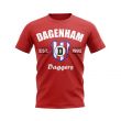 Dagenham Established Football T-Shirt (Red)