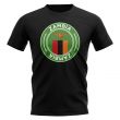 Zambia Football Badge T-Shirt (Black)