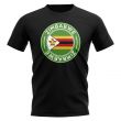 Zimbabwe Football Badge T-Shirt (Black)