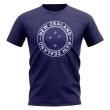 New Zealand Football Badge T-Shirt (Navy)