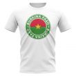 Burkina Faso Football Badge T-Shirt (White)