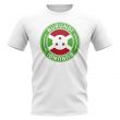 Burundi Football Badge T-Shirt (White)