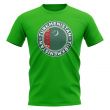 Turkmenistan Football Badge T-Shirt (Green)