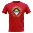 Antigua and Barbados Football Badge T-Shirt (Red)