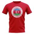 Azerbaijan Football Badge T-Shirt (Red)