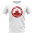 Gibraltar Football Badge T-Shirt (White)