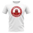 Gibraltar Football Badge T-Shirt (White)