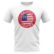 Malaysia Football Badge T-Shirt (White)