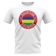 Mauritius Football Badge T-Shirt (White)