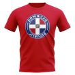 Dominican Republic Football Badge T-Shirt (Red)