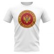 Montenegro Football Badge T-Shirt (White)