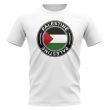 Palestine Football Badge T-Shirt (White)