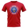 Guam Football Badge T-Shirt (Red)