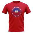 Haiti Football Badge T-Shirt (Red)